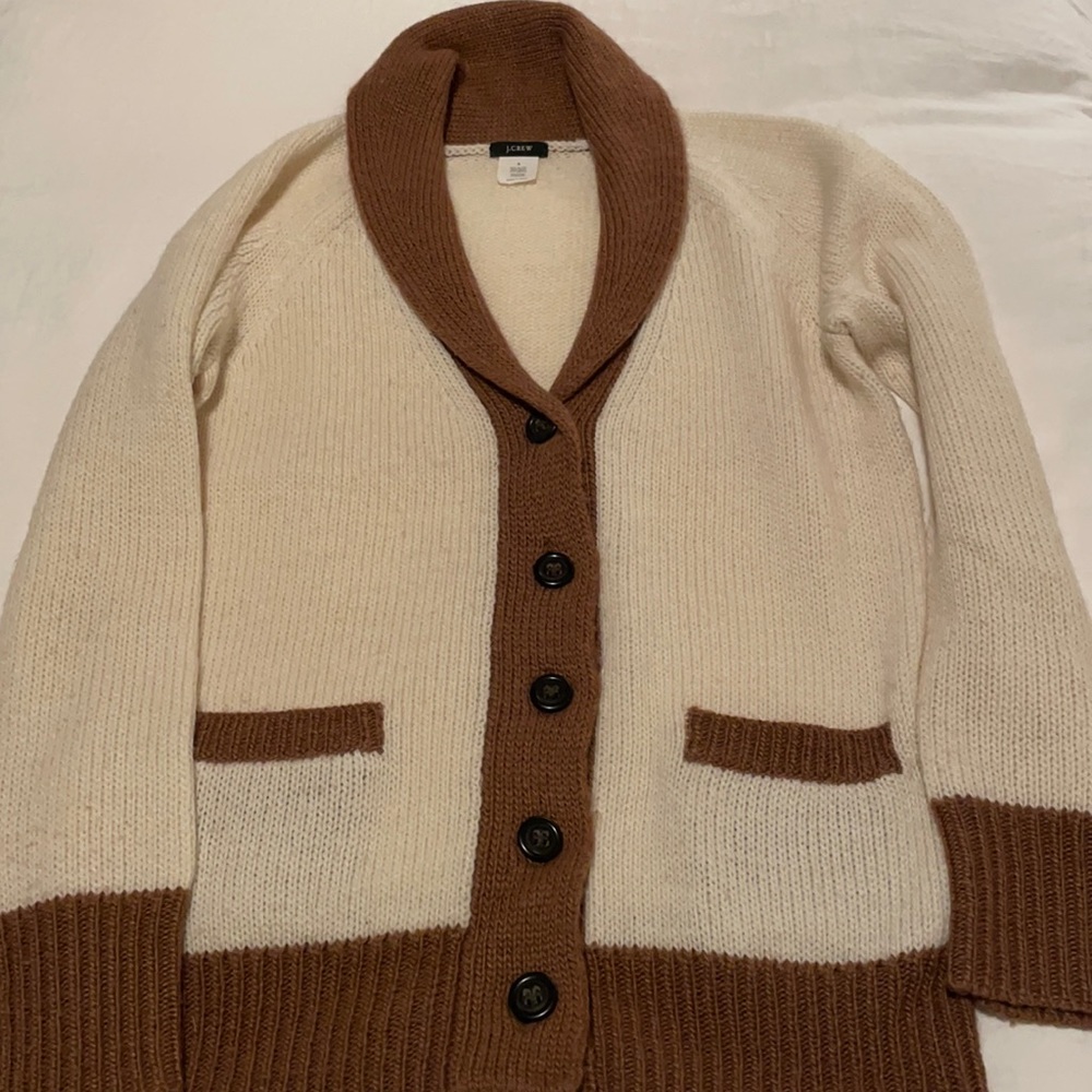 Jcrew shall-collar cardigan